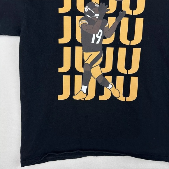 Pittsburgh Steelers JuJu Smith Schuster Graphic T Shirt Youth Medium Tee SS YM - Picture 10 of 12